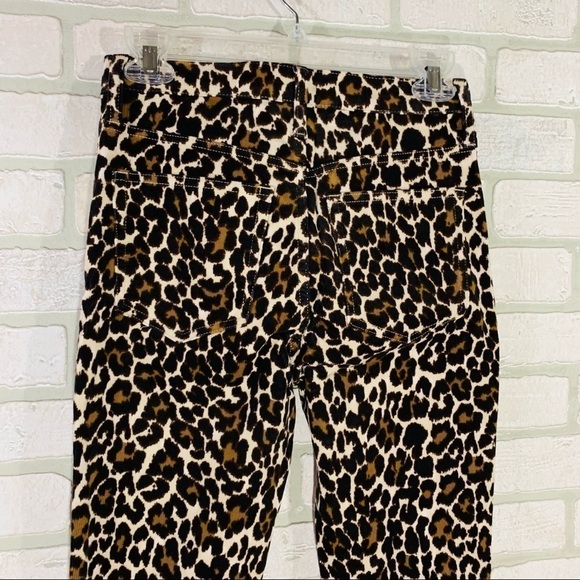 J. Crew Leopard 10” Highest Rise Toothpick Jeans - Picture 8 of 9